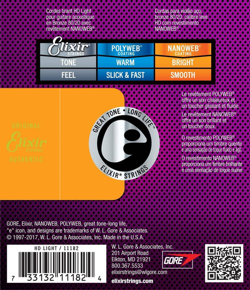 Elixir 11182  HD Light NanoWeb 13-53 - struny akustyczne