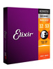 Struny do gitary akustycznej Elixir 11052 NanoWeb Light 12-53