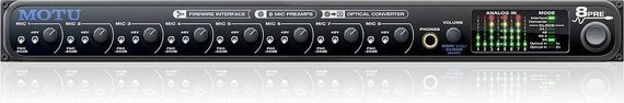 MOTU 8PRE interfejs audio-midi