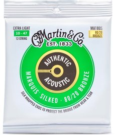 Struny do gitary akustycznej 12-strunowej Martin MA180S
