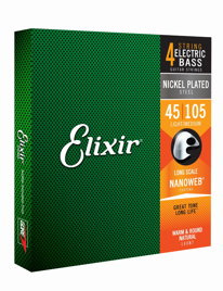 Struny do gitary basowej Elixir 14087 Medium (45-105) NW Extra Long Scale