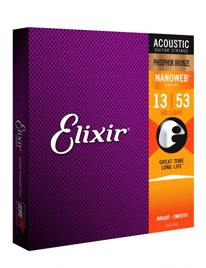 Struny do gitary akustycznej Elixir 16182 Phosphor Bronze HD Light (13-53) NW