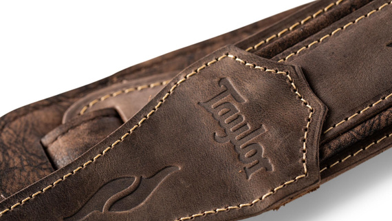 Taylor Element Strap,Drk Brn Distress Lthr,2.5" - pasek